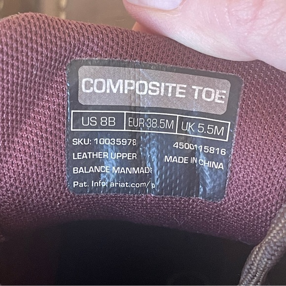 NWT Ariat Women’s Edge LTE Moc Composite Toe Work Boots | Brown Suede | Size 8 - Picture 13 of 16